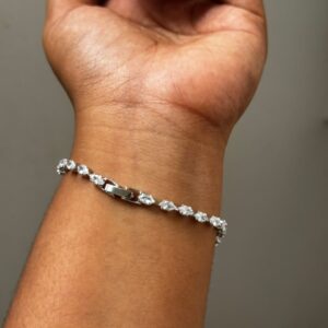 Tennis oval bracelet