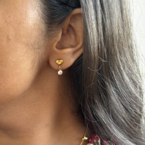 anti tarnish waterproof 18k gold earrings for women