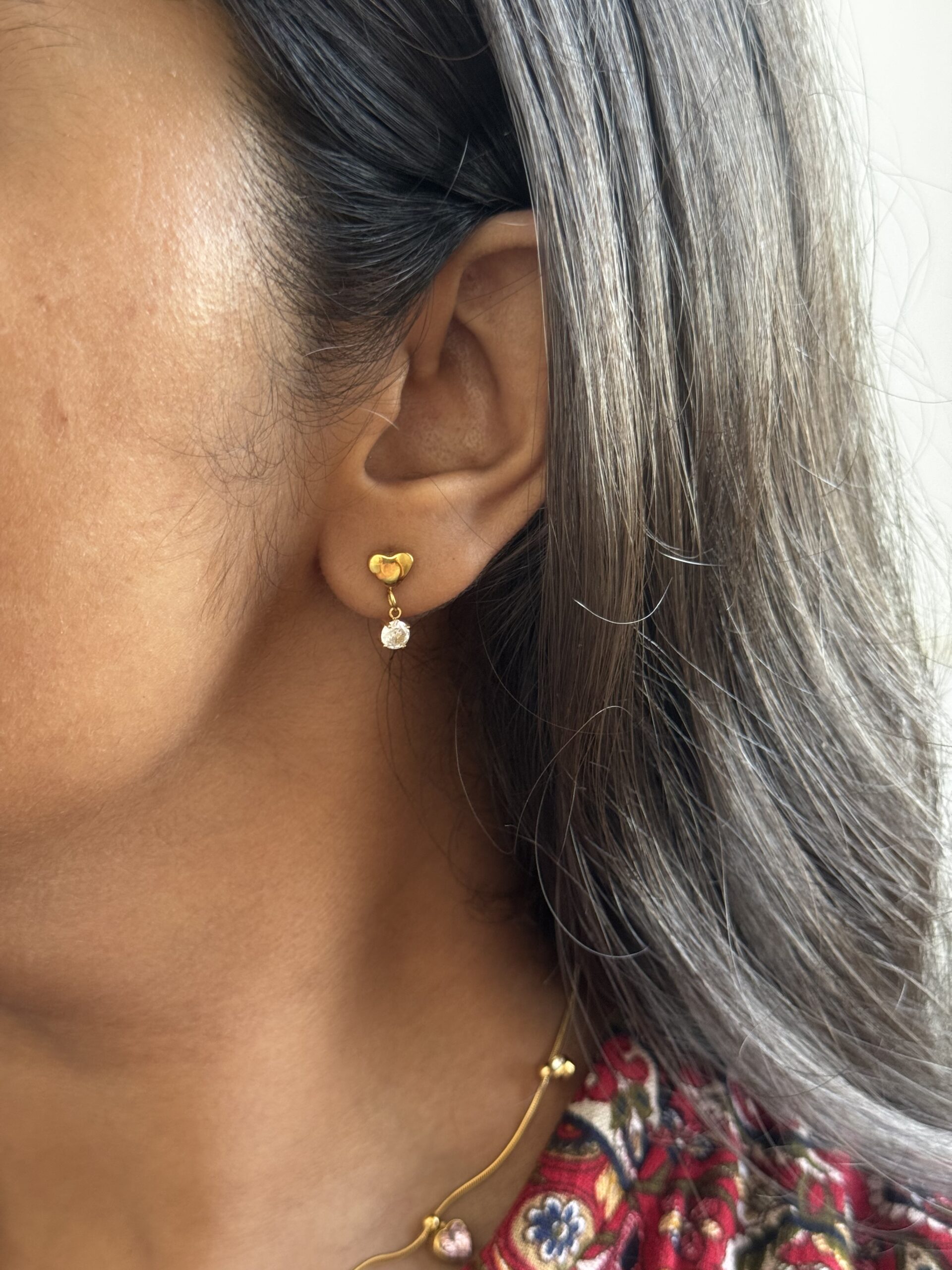 anti tarnish waterproof 18k gold earrings for women