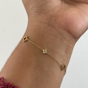 anti tarnish waterproof gold chain bracelet for women