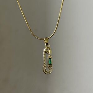 Safety Pin Emerald