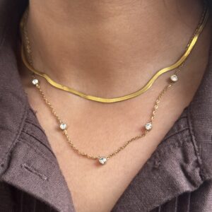 Amara Zirconia Layered Necklace