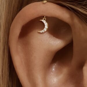 Moon Bugadi piercing studs
